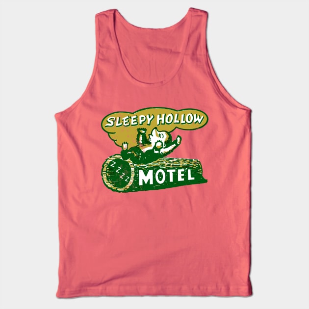 Retro Vintage Sleepy Hollow Motel Tank Top by StudioPM71